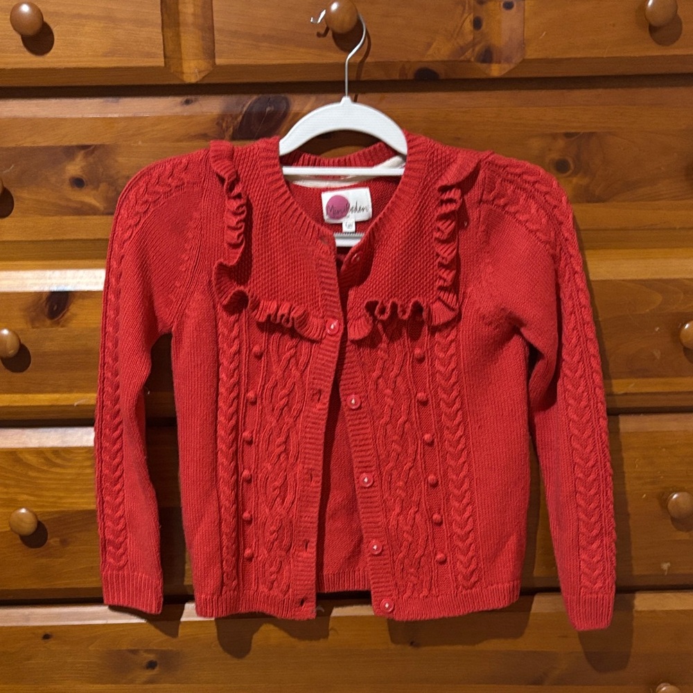 Mini Boden Red Kids Sweater